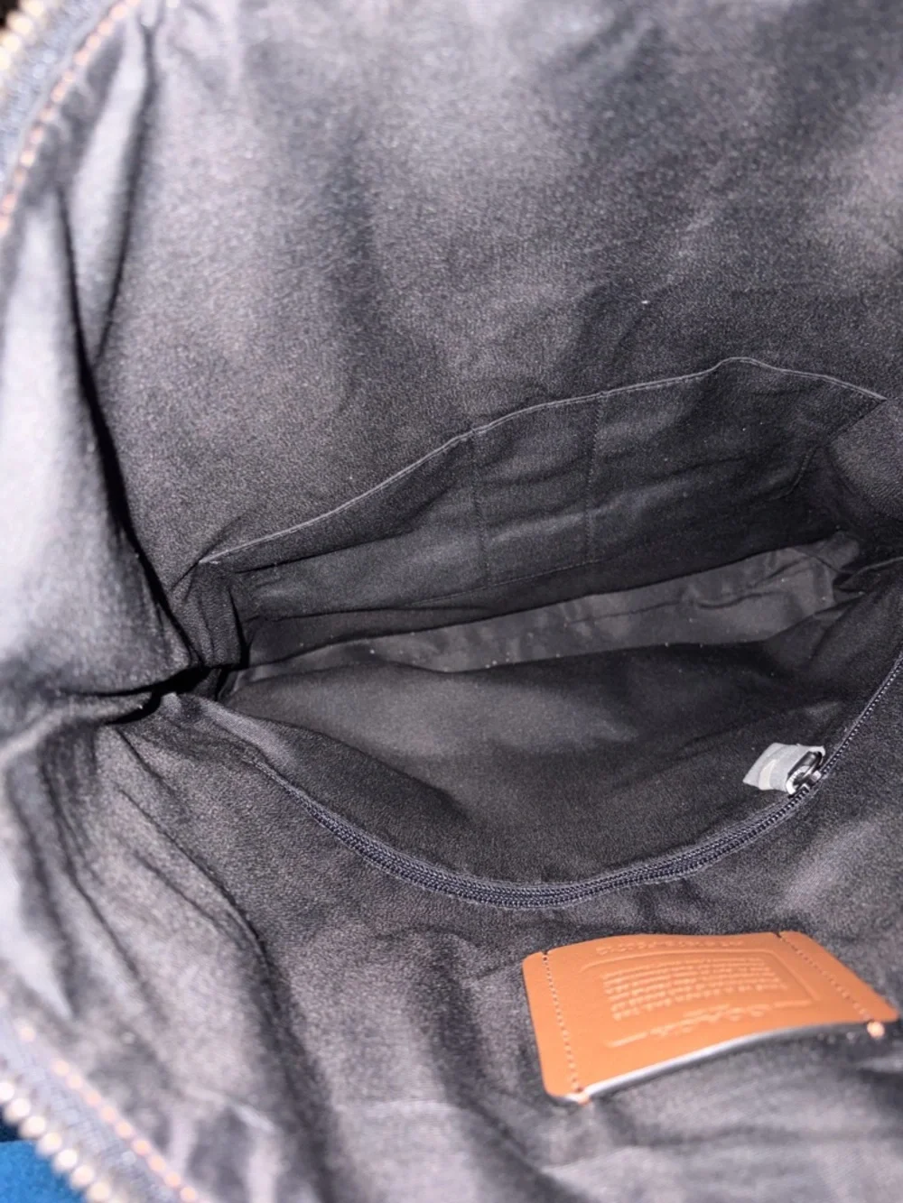 Coach Brown Leather Laptop Tote with Black Handles